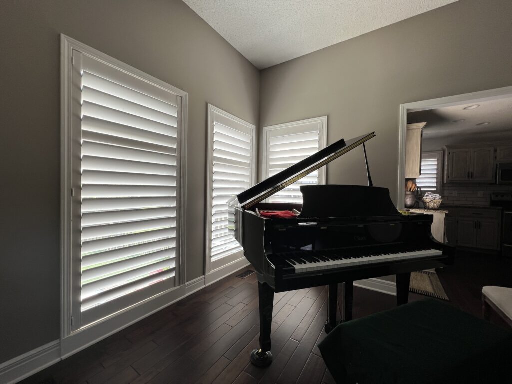 Professional Shutter Installation In Piano Room