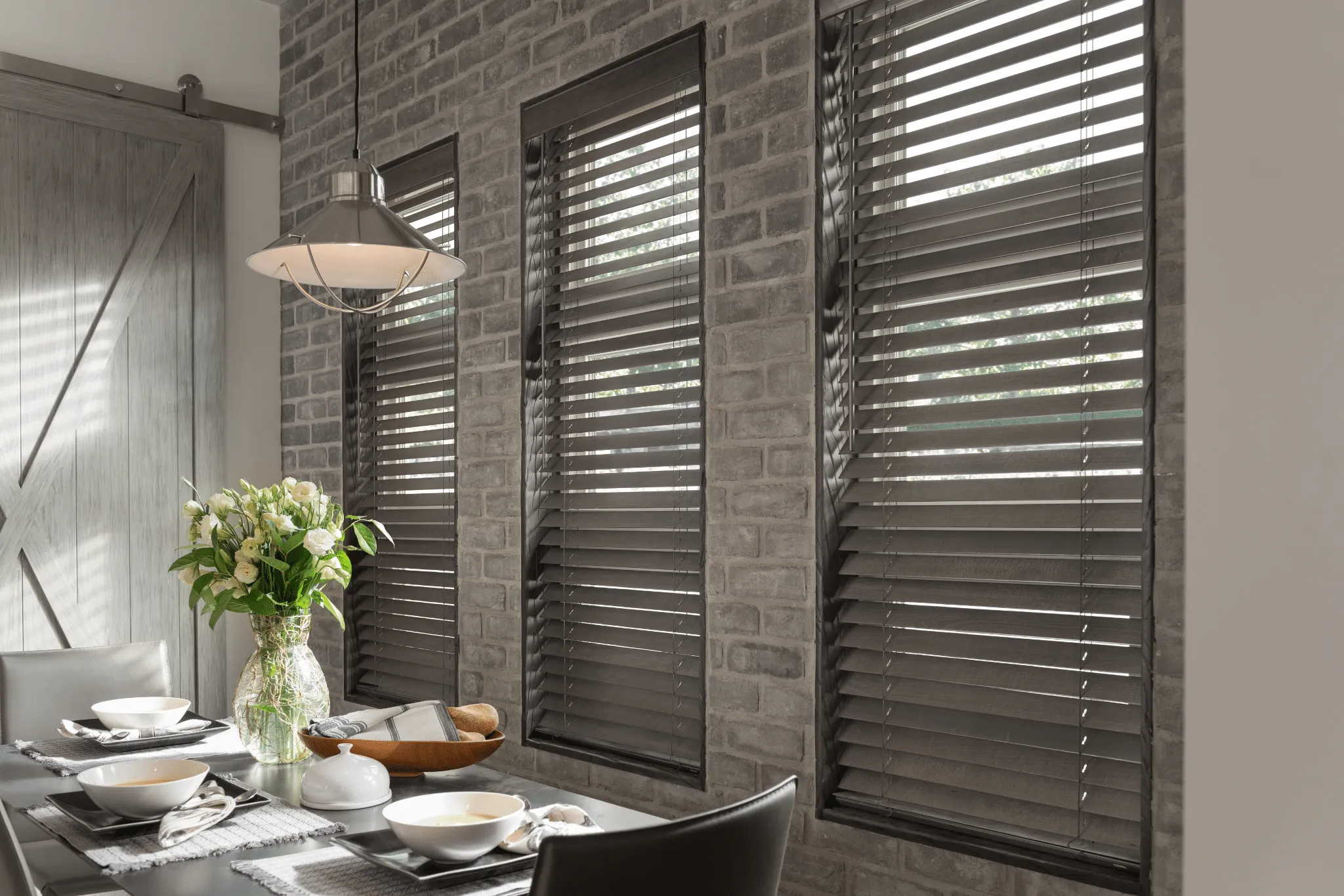 Custom Stained Wood Blinds (5)