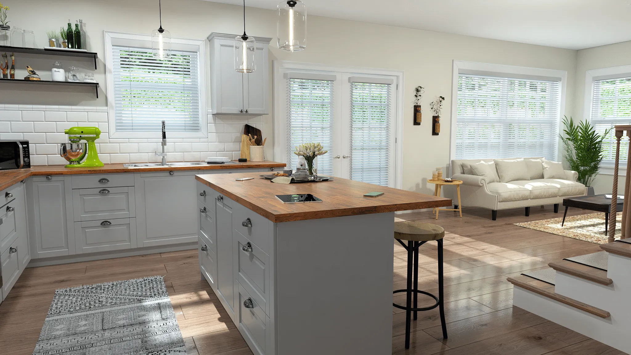 Wood Blinds Kitchen (5)